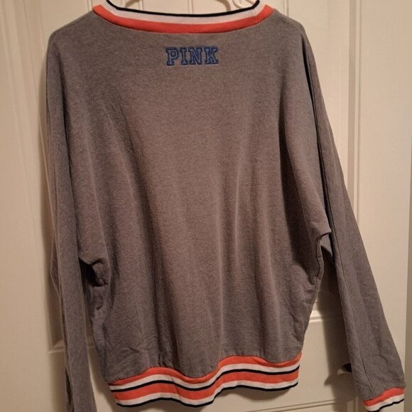 VICTORIA'S Secret Pink 5th & Ocean FLORIDA sweater embroidered Satin Letters S - Picture 3 of 5